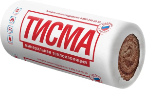 Утеплитель Тисма 50 мм, 2 мата 1200x8300 мм, 20 м²